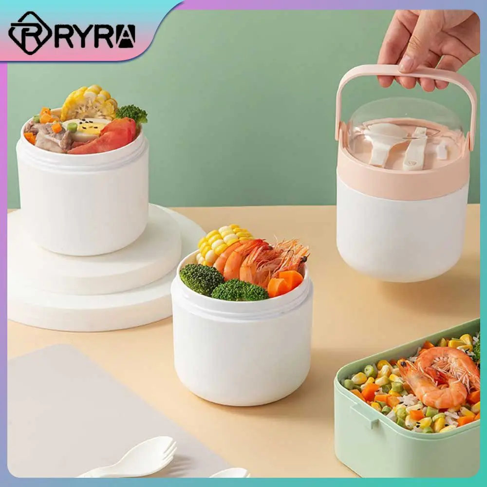 

With Spoon Soup Cup Durable Food Thermal Jar Anti-corrosion No Rust Food Thermos Bento Box Compressive Portable Breakfast Cup