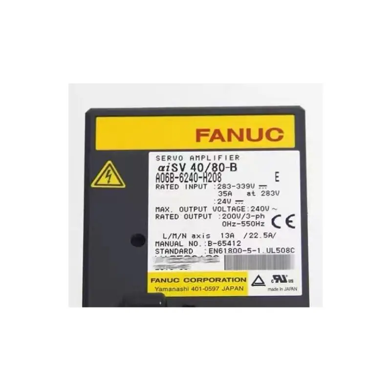 Высококачественный бывший в употреблении сервопривод FANUC A06B-6240-H208 A06B 6240 H208, модуль усилителя, протестирован, в порядке. (art.: 3920dd0697244) - 3920dd0697244