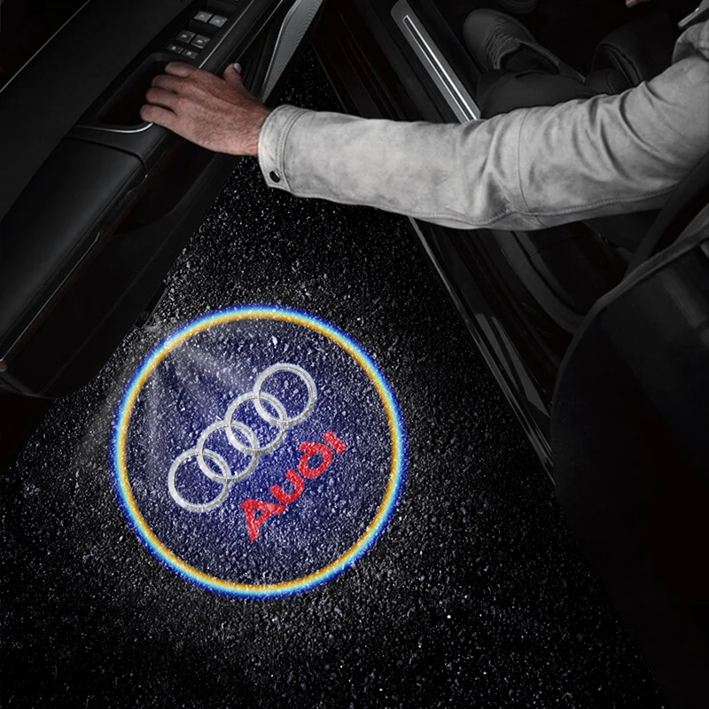 1/2 шт. автомобильная Беспроводная Светодиодная лампа для Audi SLine Q3 Q5 Q7 RS3 RS4 A3 A4 B5 B7 B9