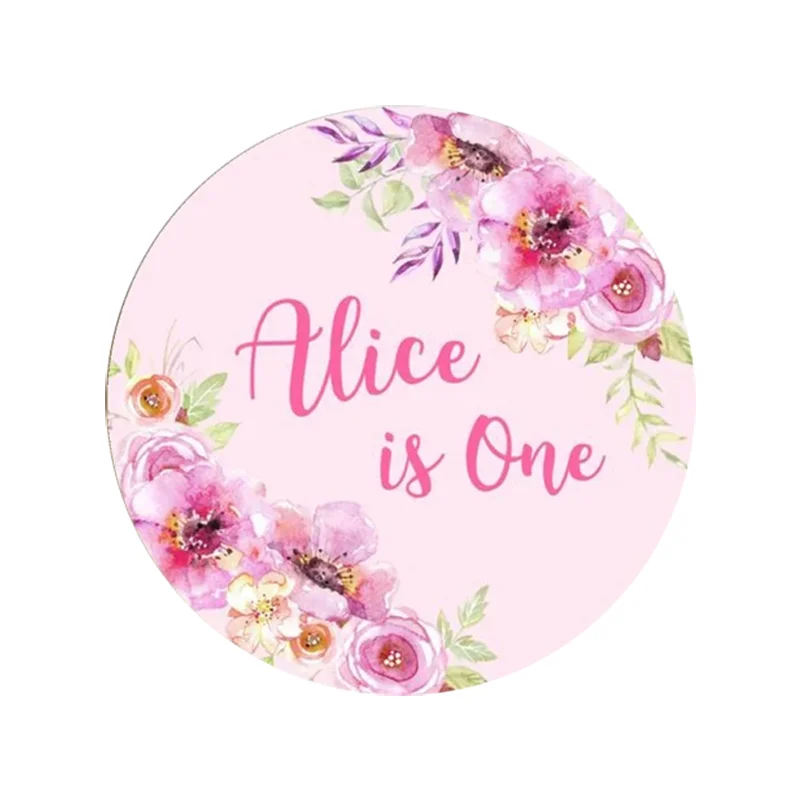 

Подсолнухи на день рождения розовый воздушный шар цветок круг для будущей матери круглый фон Декор Подсвечник баннер чехлы