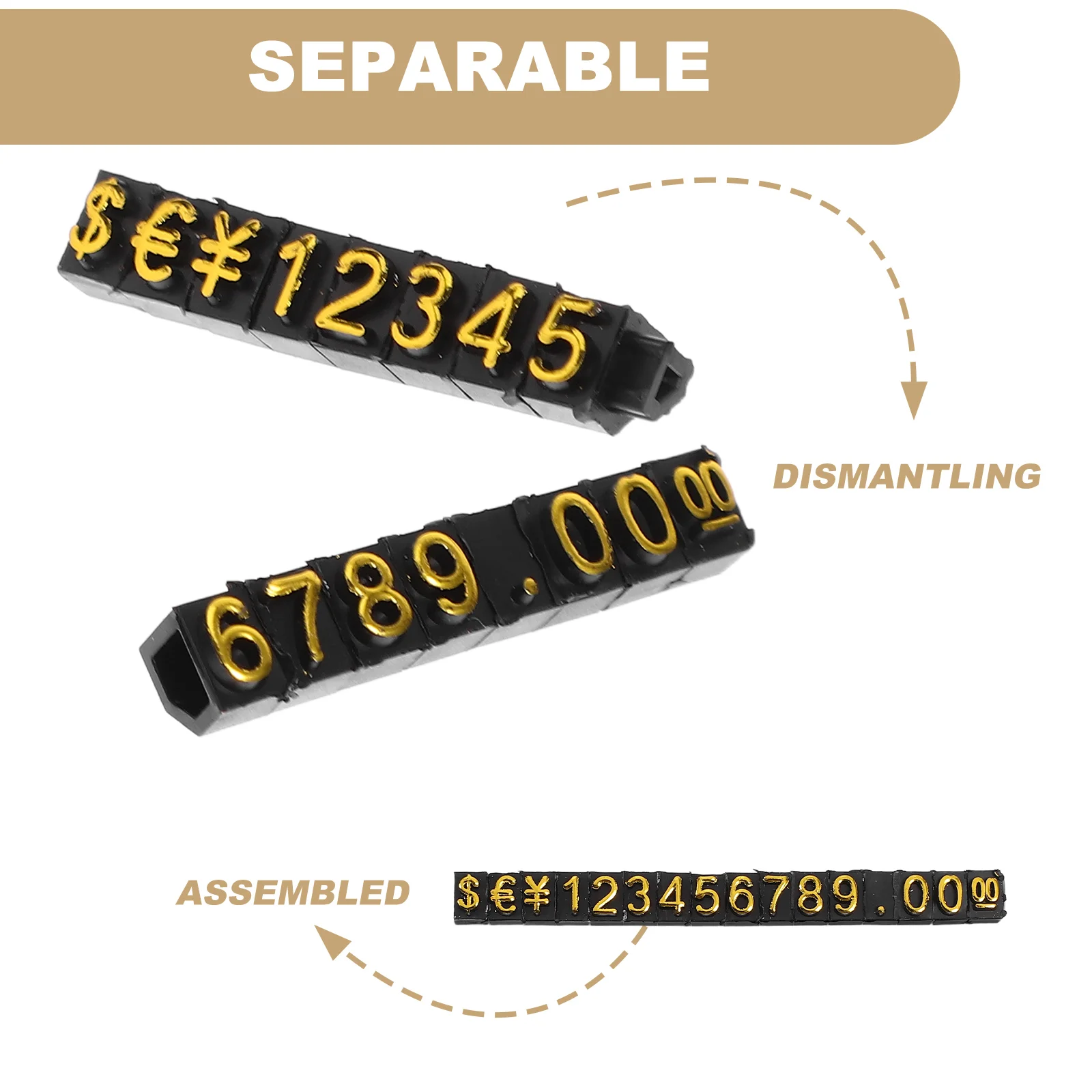 10 комплектов табличек цифровой ценник дисплей бирки для ювелирных изделий