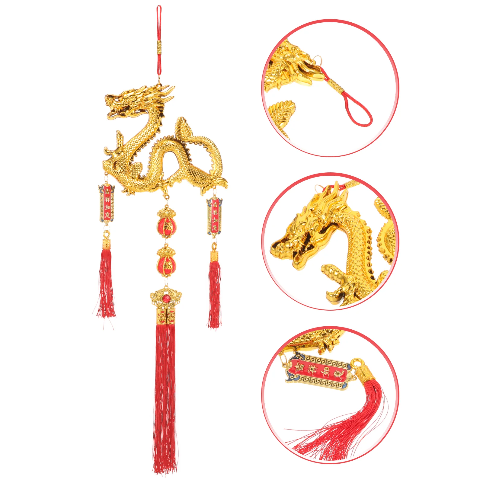 

Bathroom Decorations Bonsai Ornament Front Door Dragon Pendant Spring Festival Plastic New Years Hanging