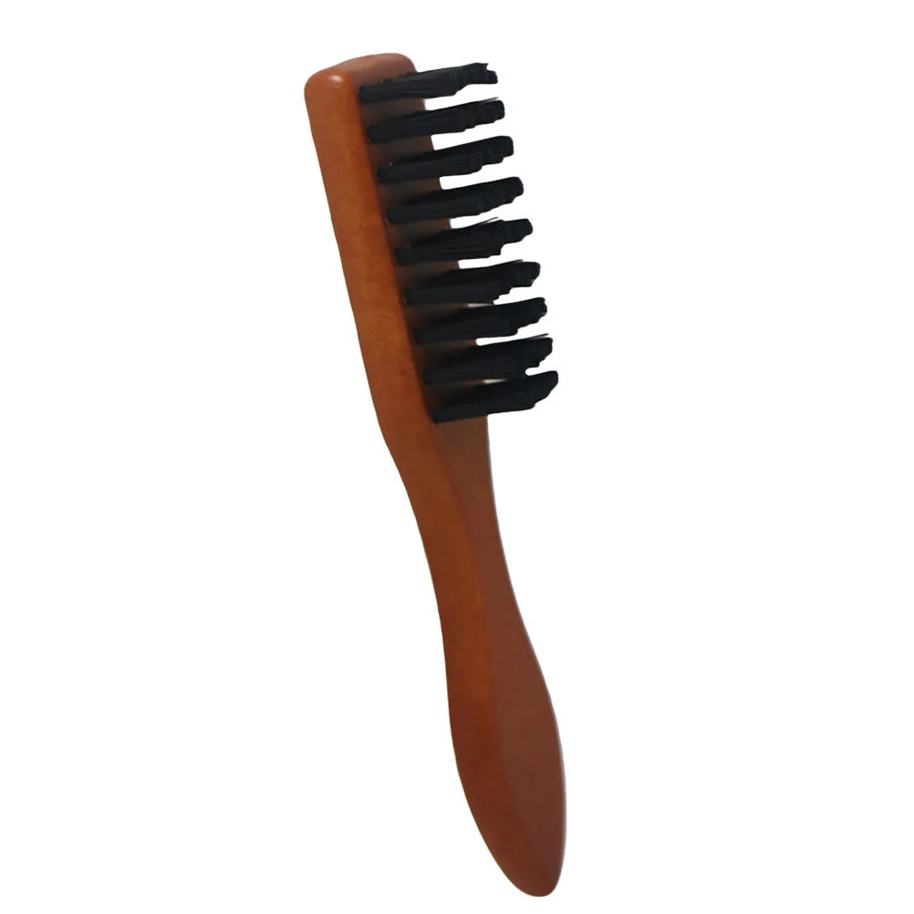 

Man Beard Brush with Wooden Handle, Small Clean Brush Broken Hair Brush Beard Cleaning Brush for Store Home