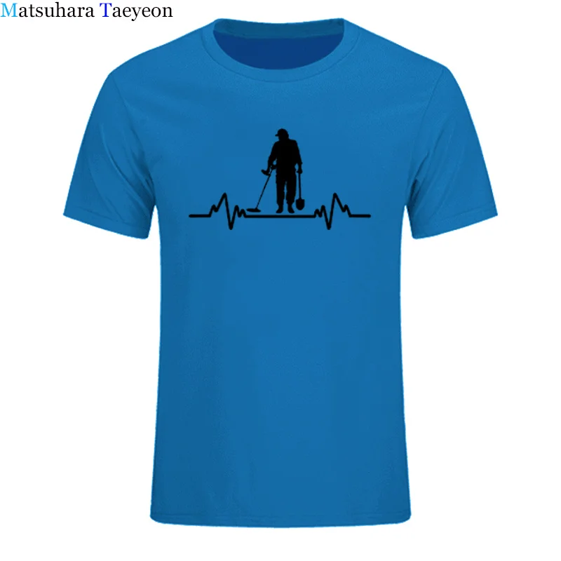 Мужская футболка с детектором сердечного ритма летняя в стиле хип-хоп Streetweart