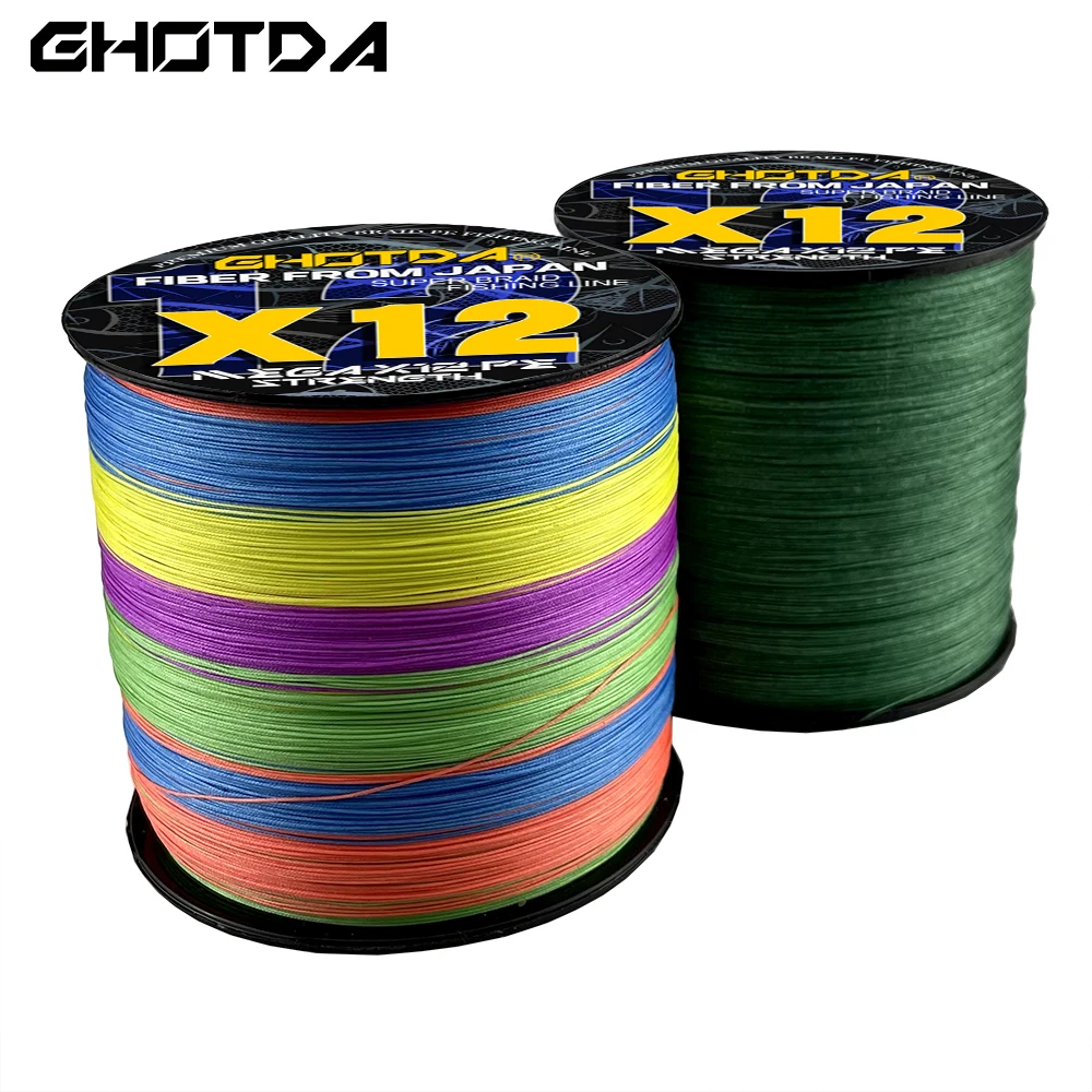 

Braided Fishing Line 12 Strands Japanese Multifilarment 100m Floating Super Strong PE Smooth Line Tackle