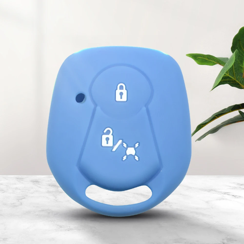 Силиконовый чехол для автомобильного ключа KEYYOU с 2 кнопками Ssangyong Actyon Kyron Rexton