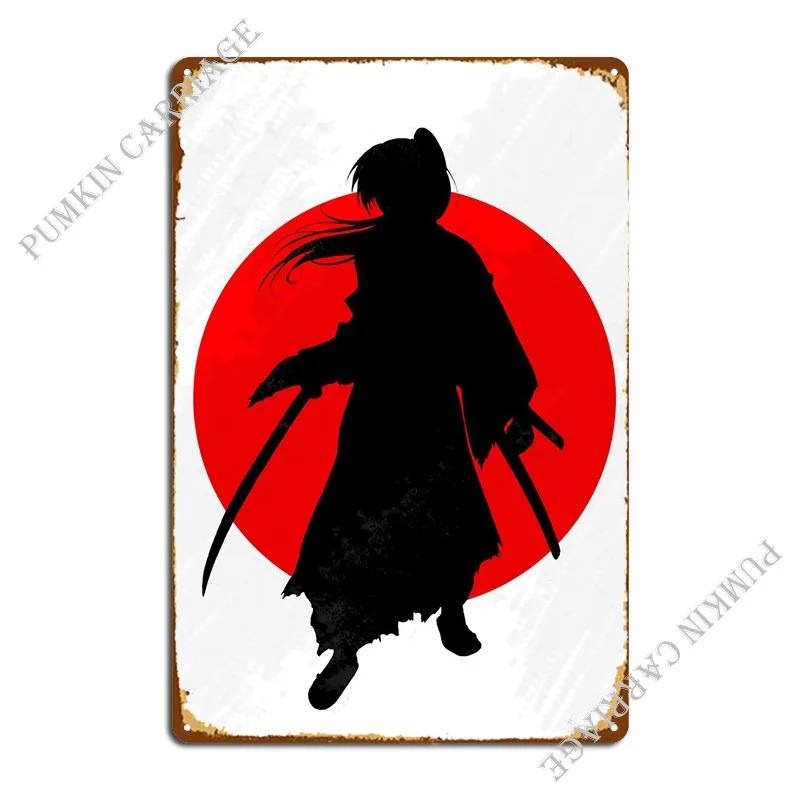 

Самурай X Rurouni Kenshin металлическая фотография настенное украшение Настенная роспись жестяной знак плакат