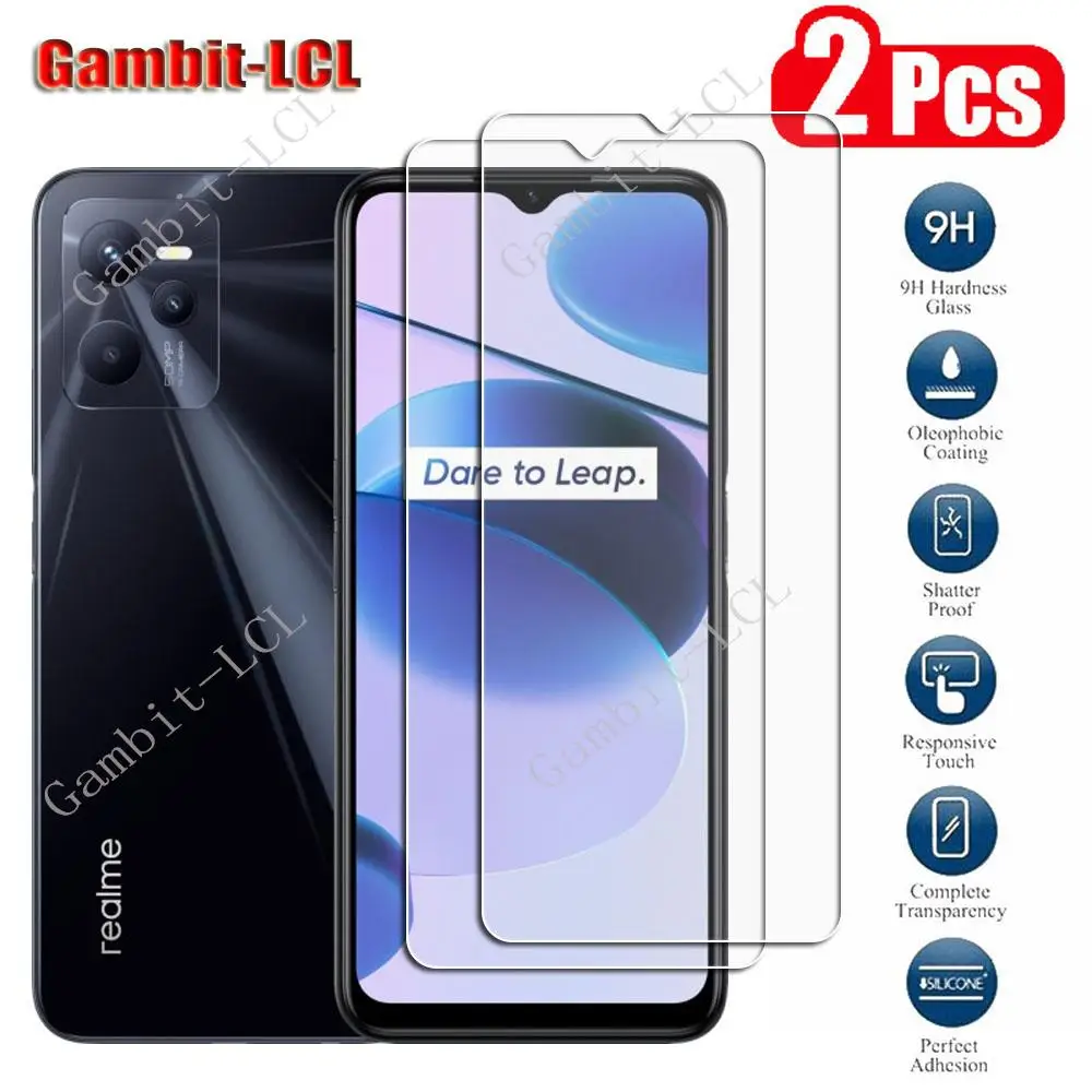 

9H HD Original Protection Tempered Glass For Realme C35 6.6" RealmeC35 RMX3511 Screen Protective Protector Cover Film