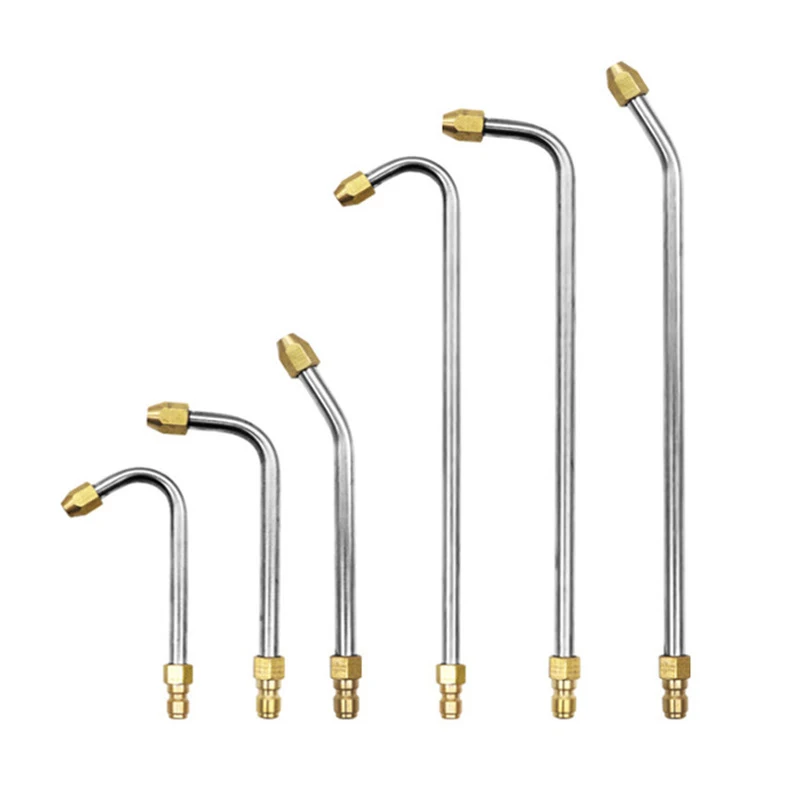 

High-pressure water gun U-shaped extension rod 1/4 quick-plug integrated extension rod 4000psi vehicle air conditioning cleaning