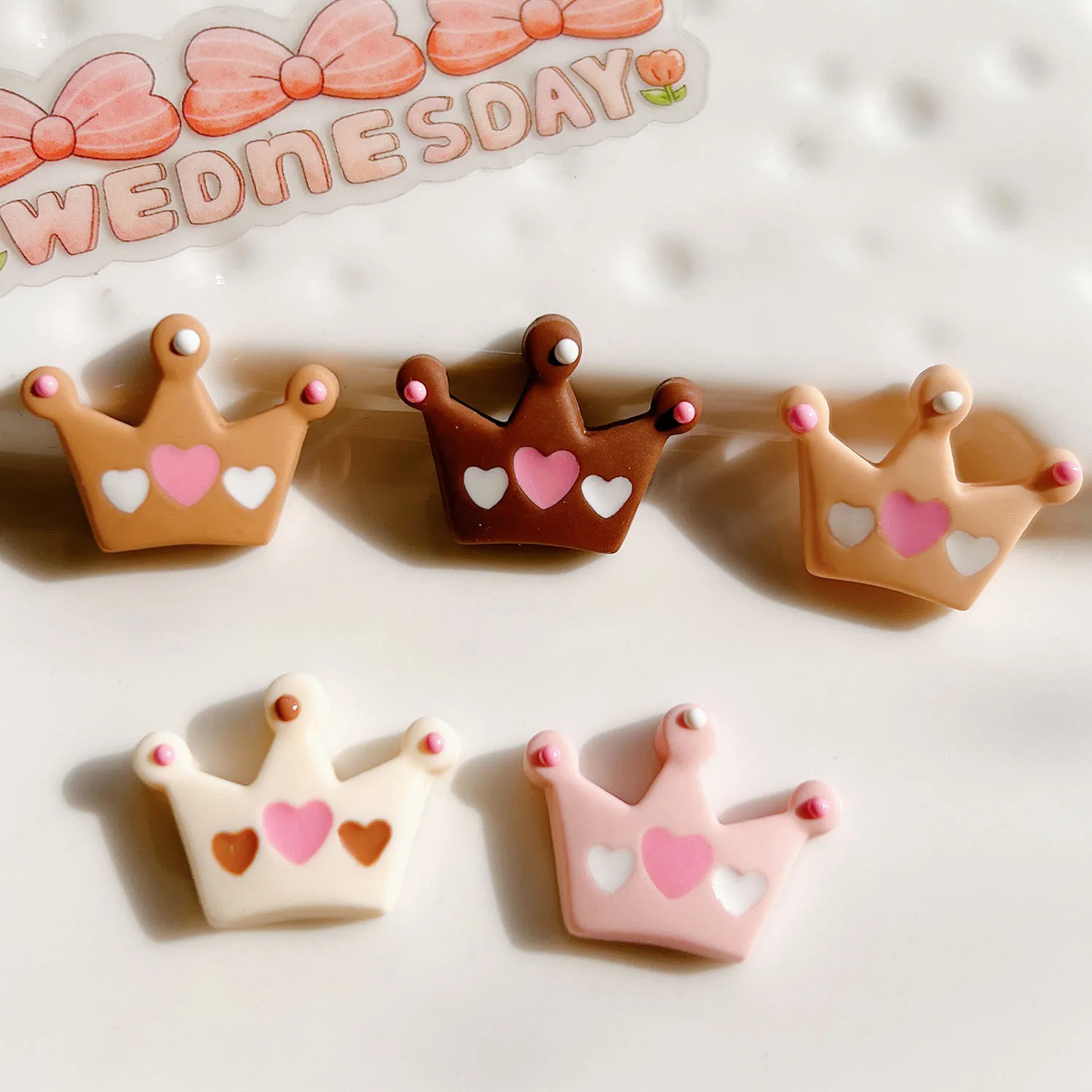 

Кавайная мультяшная корона с плоской задней стороной, кабошон, скрапбукинг, украшение для рукоделия