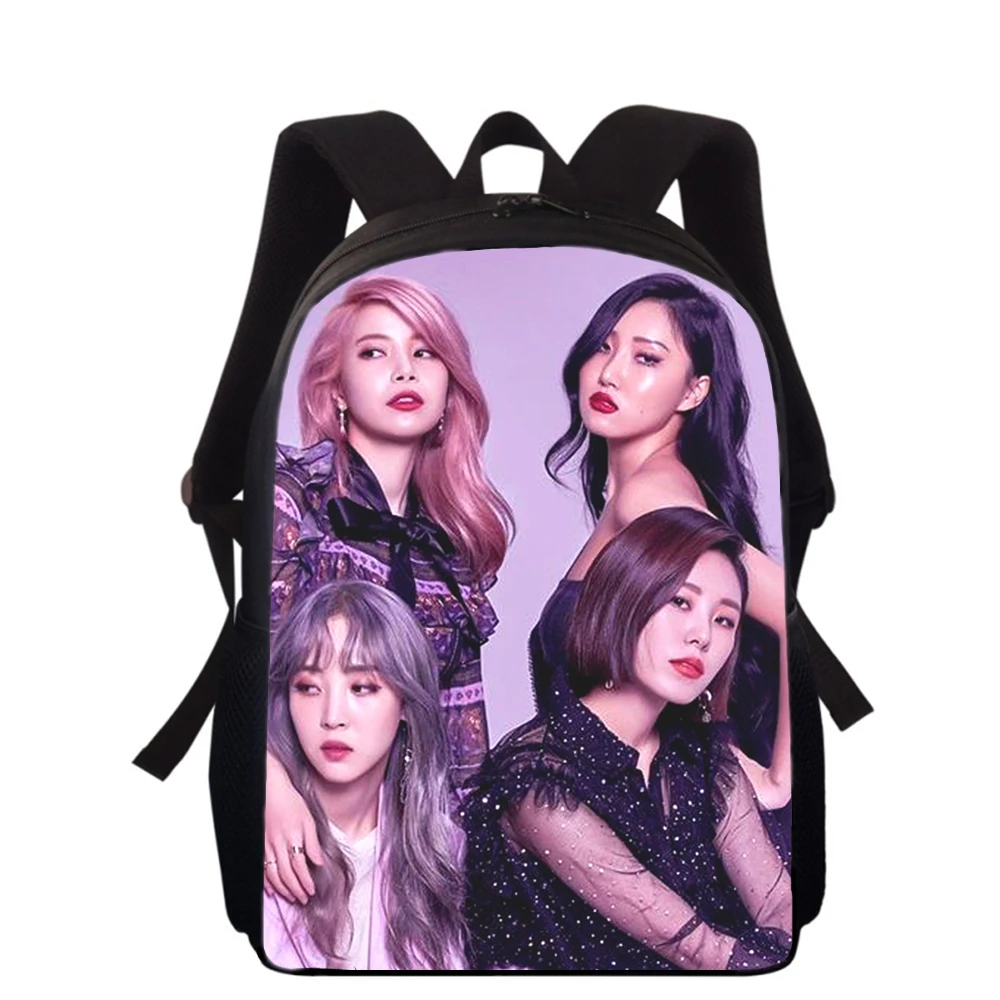 MAMAMOO KPOP girl 15” 3D Print Kids Backpack Primary School Bags for Boys Girls Back Pack Students School Book Bags