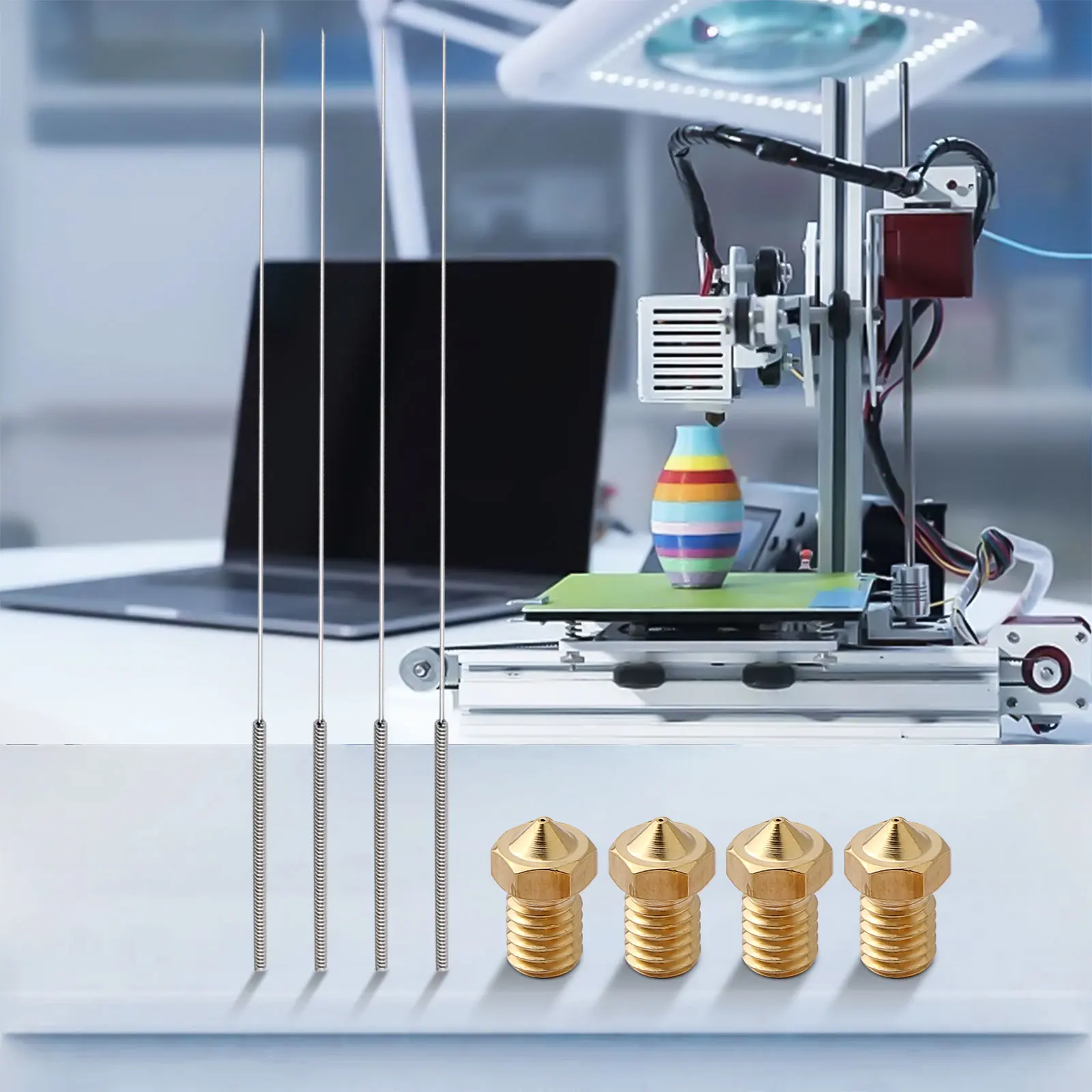 8 шт. 0 4 мм насадка для Anycubic I3 MEGA или 3D-принтеров MEGA-S аксессуары насадок экструдера