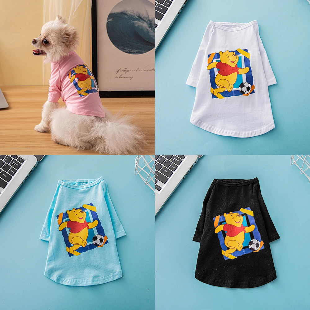 

Disney Summer 100% Cotton Dog Clothes Cartoon Printed Pet Clothes Outdoor Puppy Jacket Designer Dog Clothes Pomeranian
