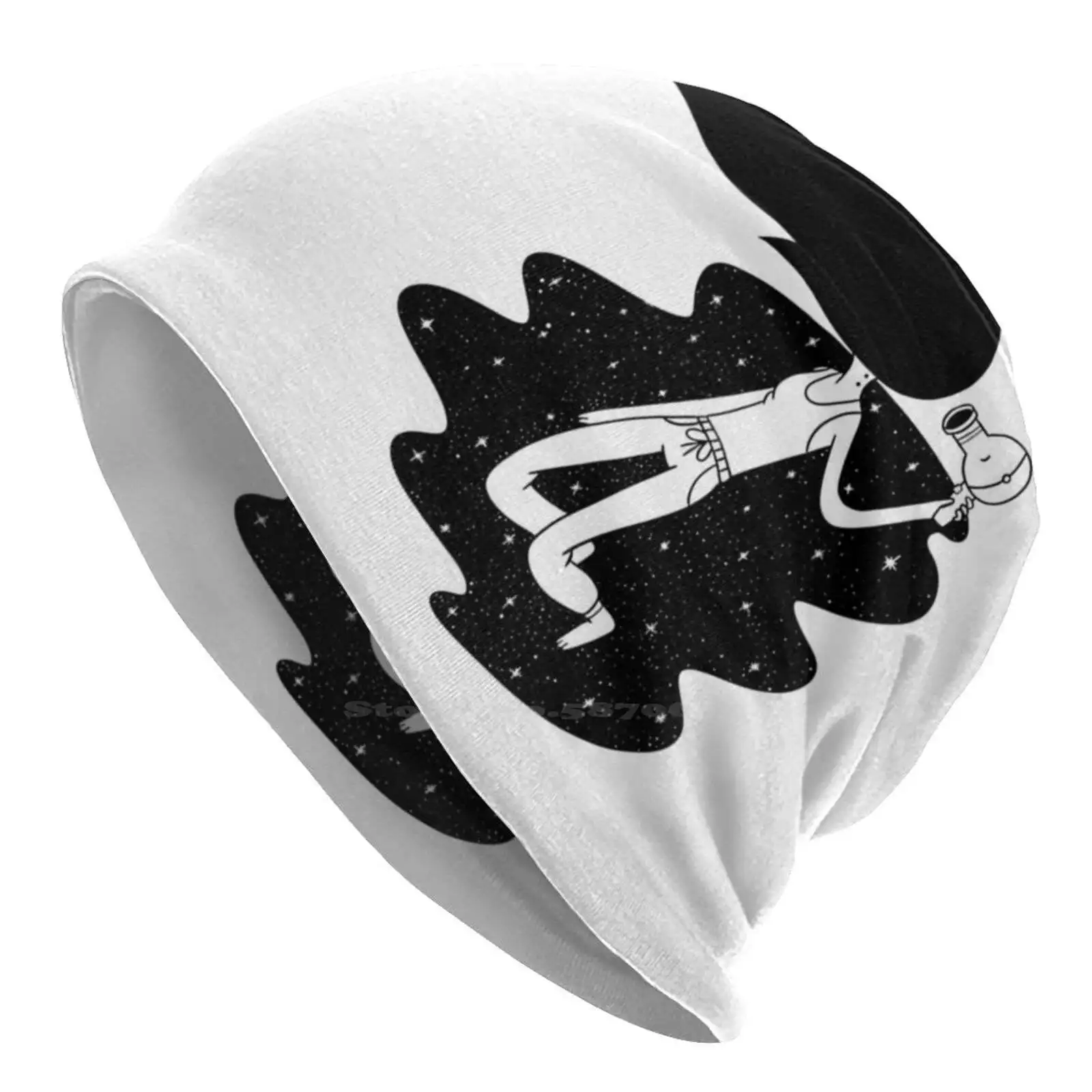 Вязаная шапка с изображением минеральной королевы Теплая Шапка-бини уличные