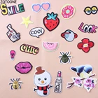 ZOTOONE Космические Красочные нашивки для одежды, вышитые нашивки, аппликация для куртки, одежды, значки, наклейки, аппликация для рукоделия