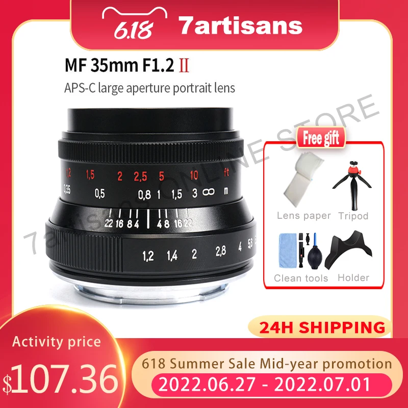 

Объектив 7artisans с большой диафрагмой, 35 мм F1.2 II