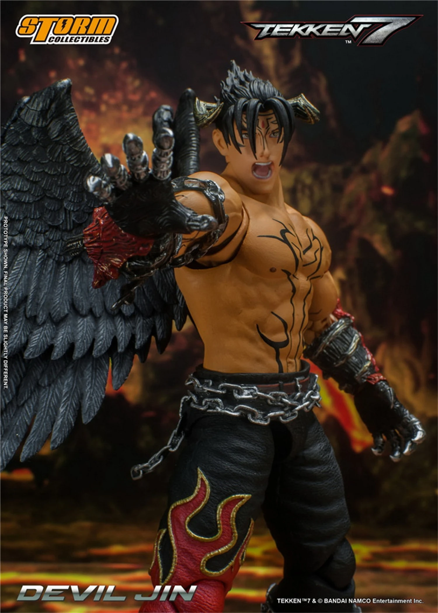 

Storm Toys Devil Jin BNTK05 Jin Kazama Action Figure Poseable Model Doll 1/12 Scale 6INCHES