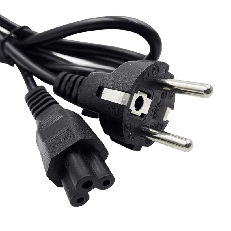 Шнур питания Schuko CEE с 2 зубцами на IEC C5 шнур Cloverleaf для ноутбука адаптеры