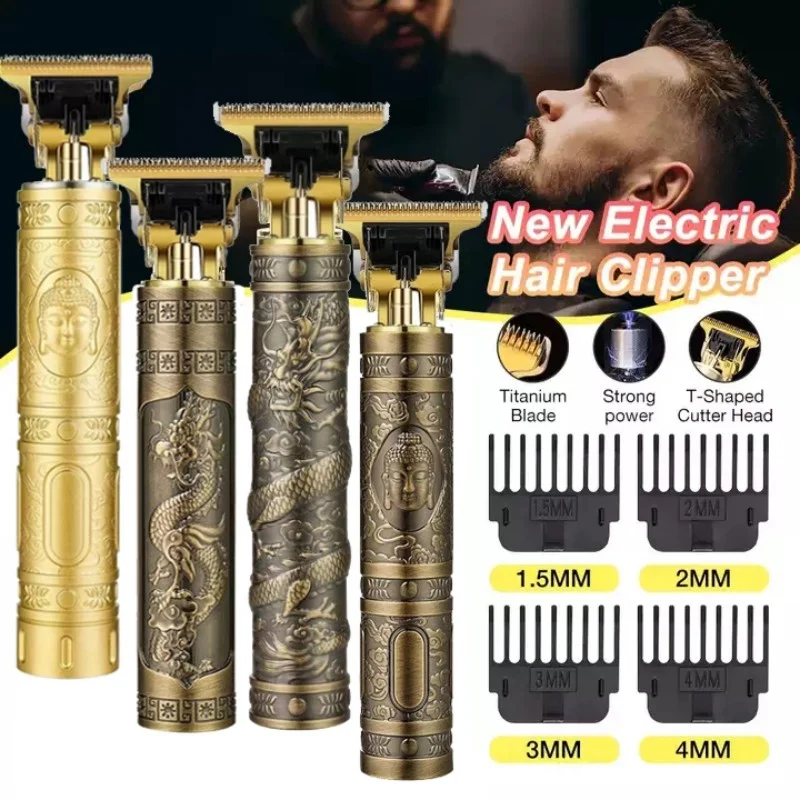 

Electric Hair Cutting Machine Vintage T9 Clipper Hair Rechargeable Man Shaver Trimmer For Men's Barber Professional New Hot Sale
