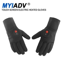 motorcycle electric heated gloves 7 4v 2200mah rechargeable battery waterproof touch screen outdoor sports winter heating gloves
