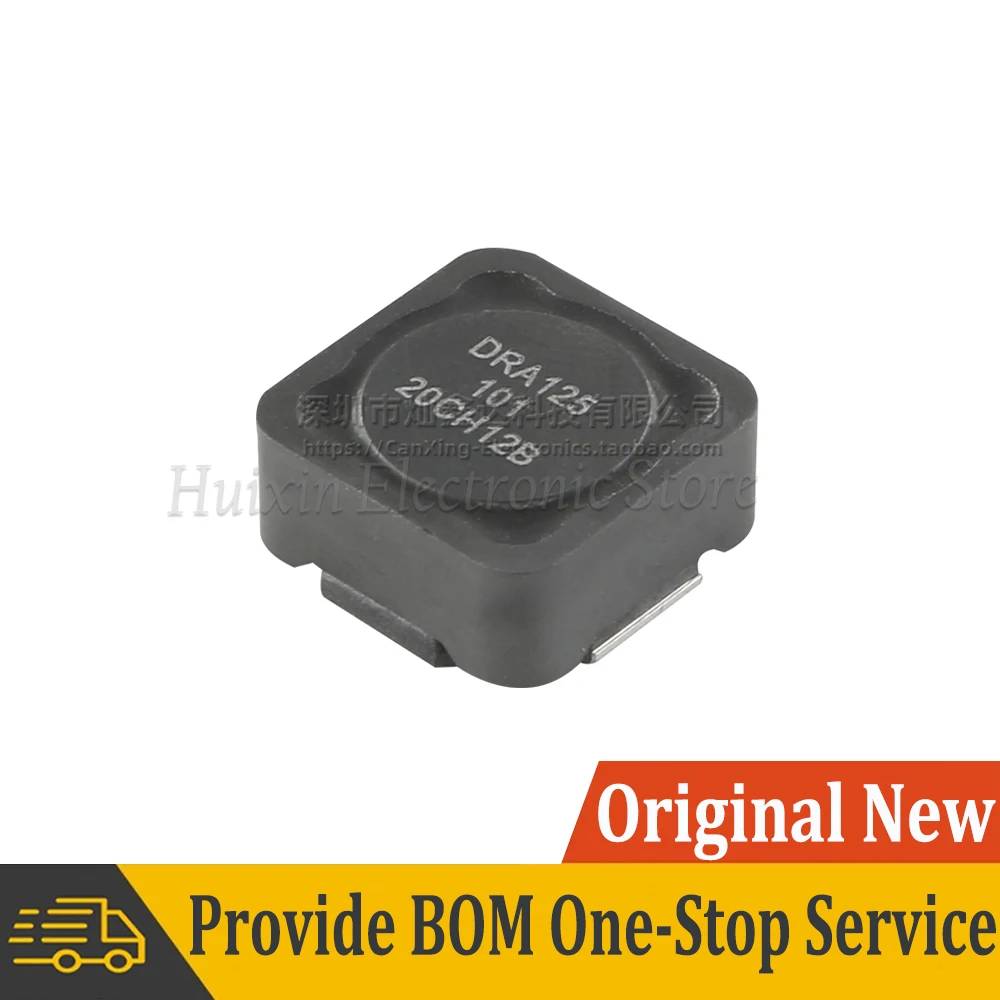 5 шт. DRA125 101 формовочная индуктивность дросселя 100uH 1 74A Высокоэффективный экранный