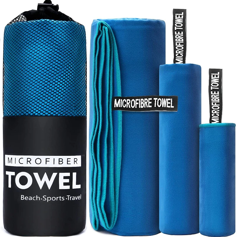 Quick Drying Microfiber Pocket Portable  Ultralight Absorbent Towels Gym Yoga Sports Towel Swimming Accessories