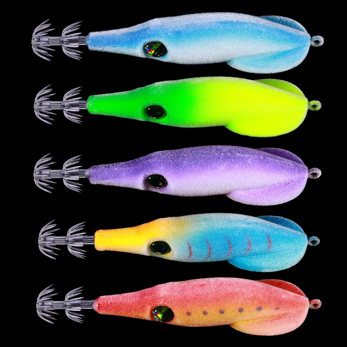 

Octopus Squid Floating Fishing Lures 9.5cm 6g Wood Shrimp Lures Cuttlefish Jigging Squid Hook Artificial Bait For Sea Fishing