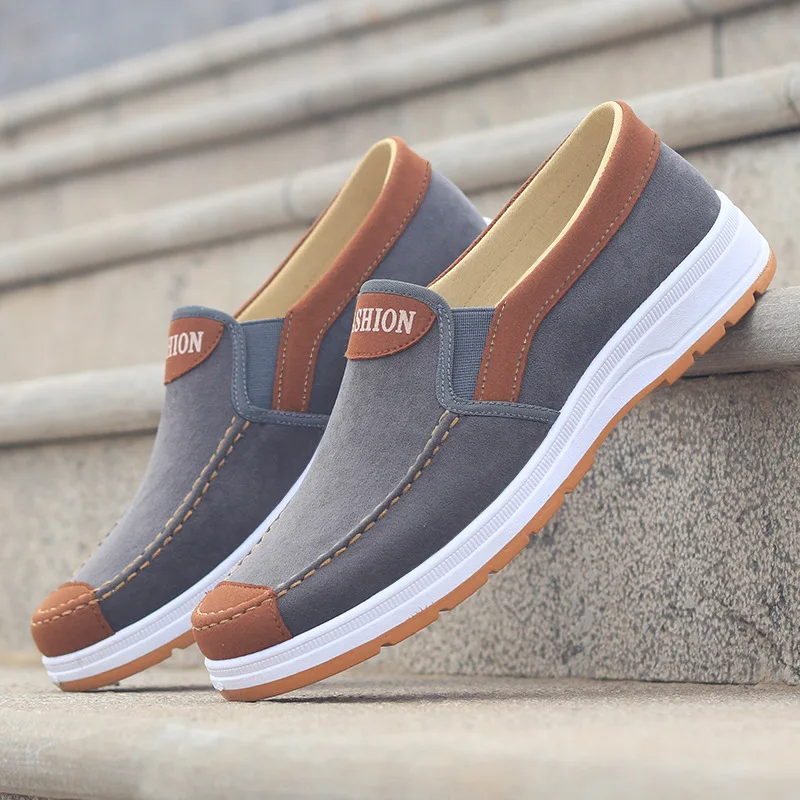 

Men Sneakers Casual Canvas Shoes Soft Slip on Loafers Old Beijing Breathable Flats Moccasin Lightweight Cloth Shoes Zapatillas