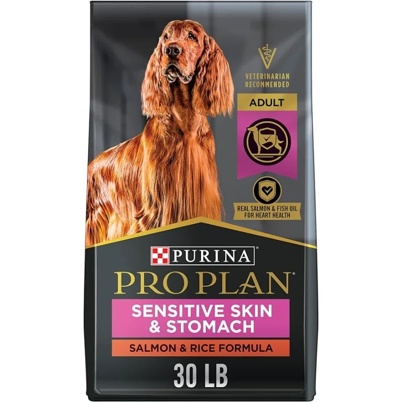 

Purina Pro Plan Sensitive Skin and Stomach Dog Food Salmon and Rice Formula - 30 lb. Bag