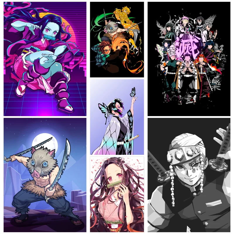 

Anime Classic Demon Slayer Rengoku Kyoujurou Canvas Painting Posters Vintage Room Cafe Decor Aesthetic Art Wall Painting