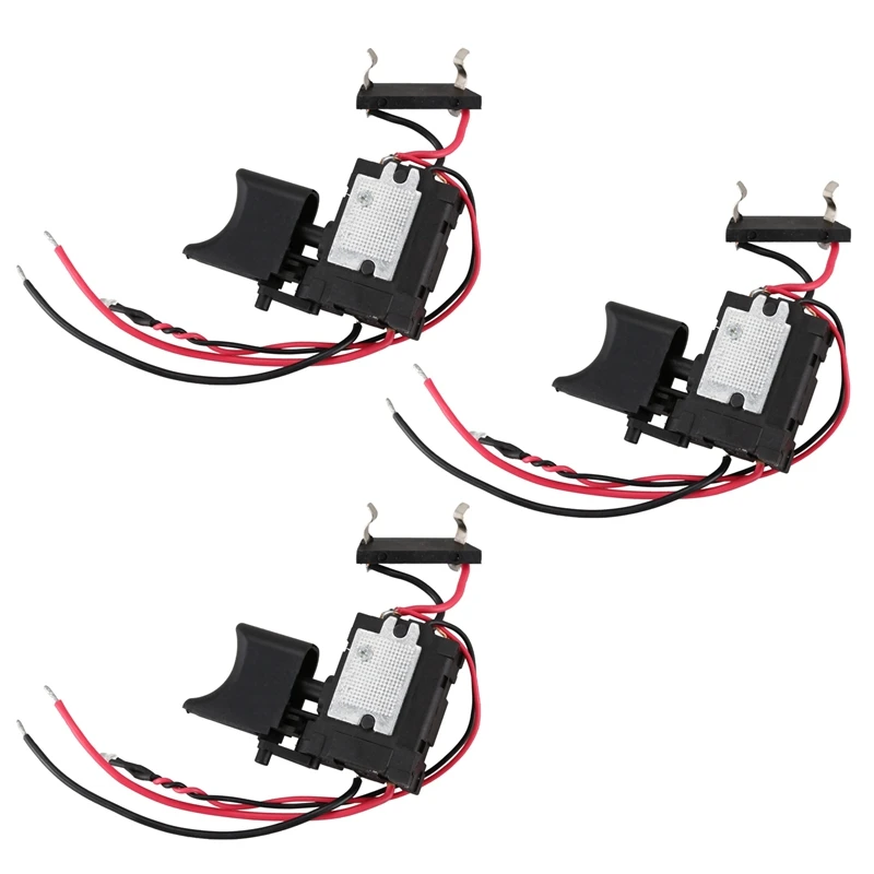 

New-3X 7.2 V - 24 V Lithium Battery Cordless Drill Switch Speed Control Trigger Switch With Small Light