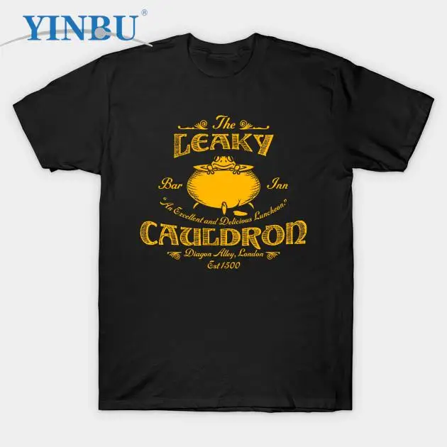 

The Leaky Cauldron Bar Inn - Potter printed t shirts fashion new in t-shirt YINBU Brand Graphic Tee
