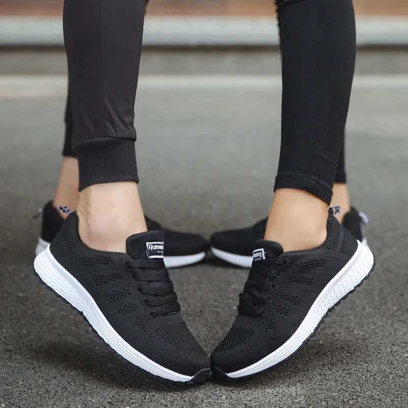 New Women Casual Shoes Fashion Breathable Walking Mesh Flat Shoes Woman Sneakers Women 2023 Tenis Feminino Female Shoes