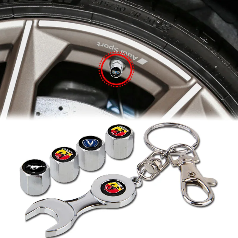 

5pcs Car Tire Valve Cover Wrench Tool for Fiat Albea Ducato 500 Doblo Grande Punto Linea Stilo Freemont Auto Goods Accessories