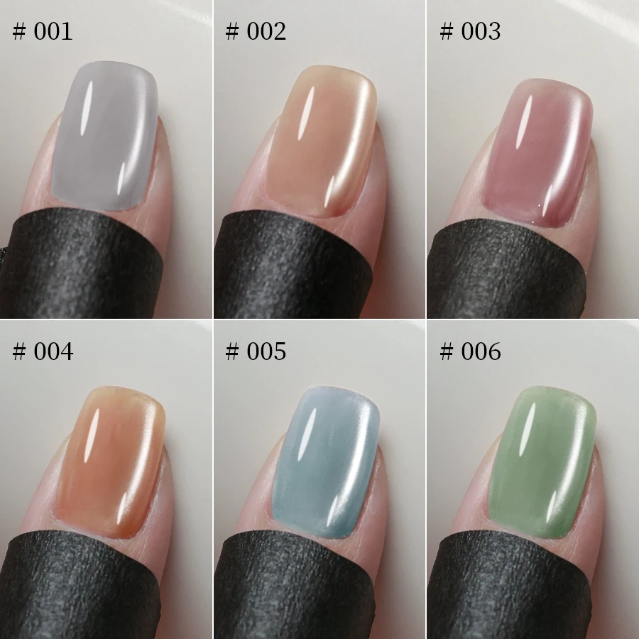 Фото RSNAIL 9g Crystal Cat Eye Гель-лак для ногтей Стекло Cat Магнитный гель для дизайна ногтей Маникюр UV Soak Off Полуперманентный лак на лето №5