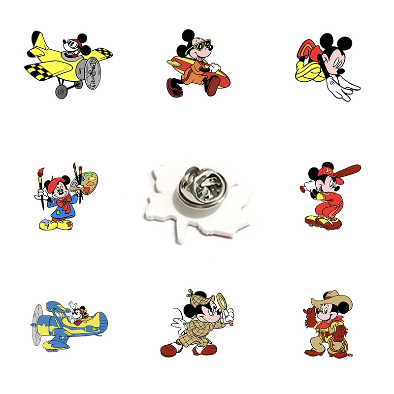 Универсальная заколка для лацканов с Микки-Маусом из мультфильма | Украшения и