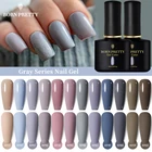 Серый гель для ногтей BORN PRETTY 10 мл, голубой кофейный гель для ногтей, цветной гель, впитывающий УФ-светодиодный гель для ногтей