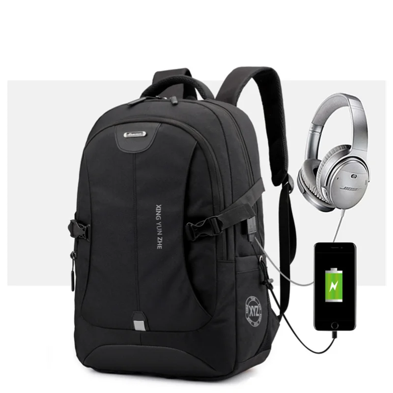 

high Quality Men's Business Backpack 17.3 Inch Laptop Large Capacity Waterproof Bag With Usb Charging Travel Backpack