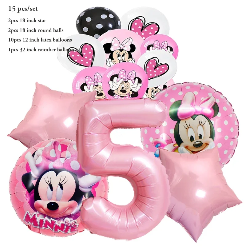 

Розовый фольгированный шар Минни Маус Disney