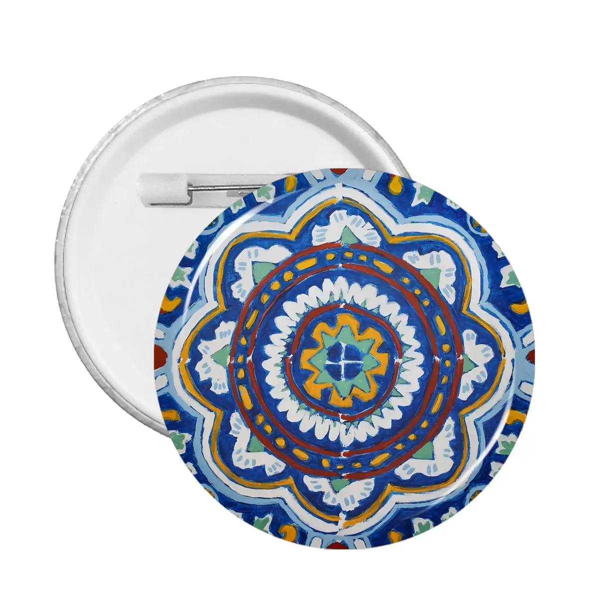 

On Canvas Pin Badge Talavera Tile Decoration Pins For Friends Badges Brooches For Clothes