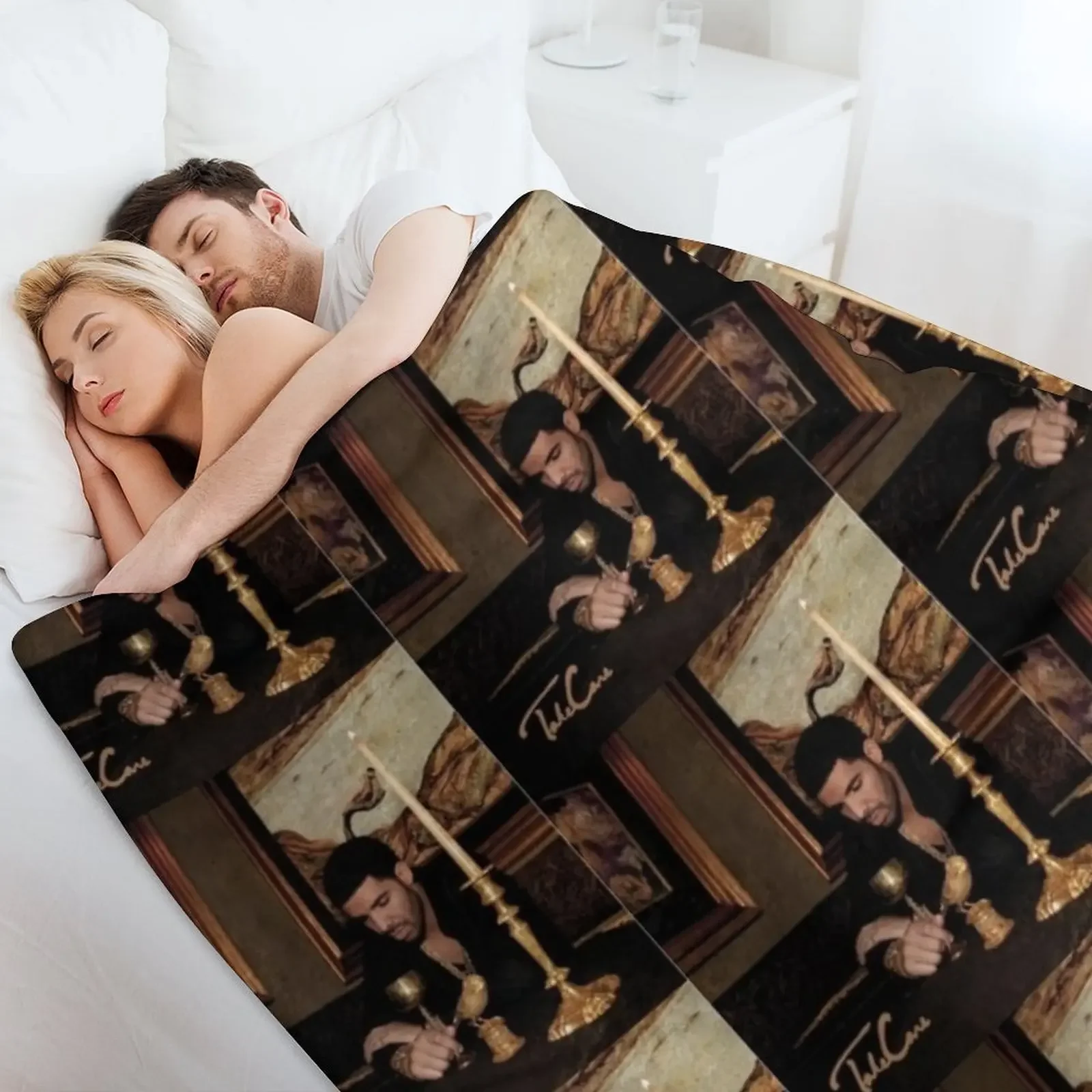 Одеяло Drake Take Care мягкие плюшевые фланелевые одеяла в клетку