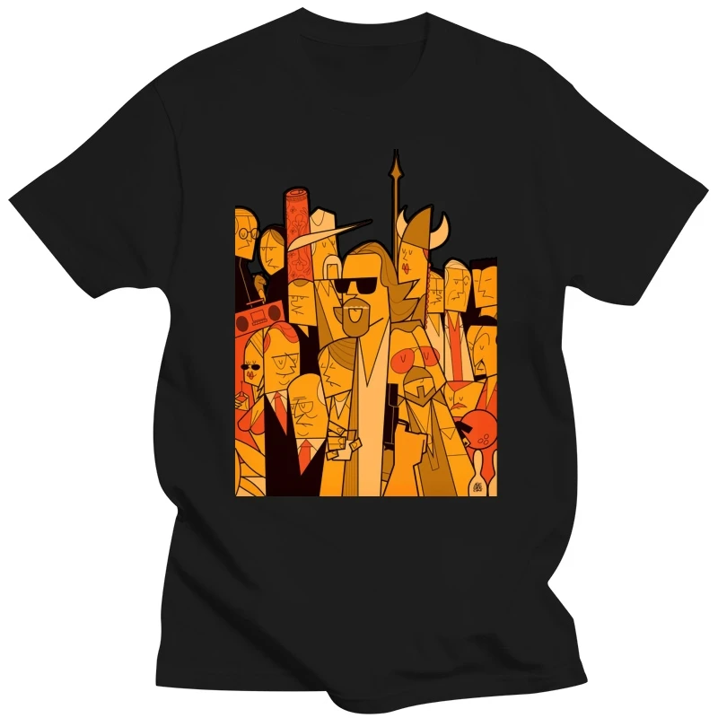 Футболка с забавным фильмом Большой Лебовски мужская футболка принтом коротким