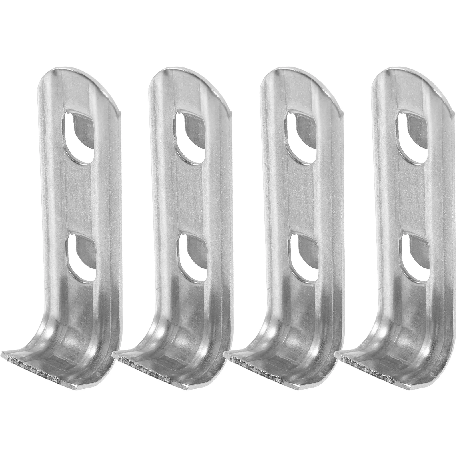 

4 Pcs Refrigerator Heavy Duty Shelving Stainless Steel Cooler Shelf Brace Hooks