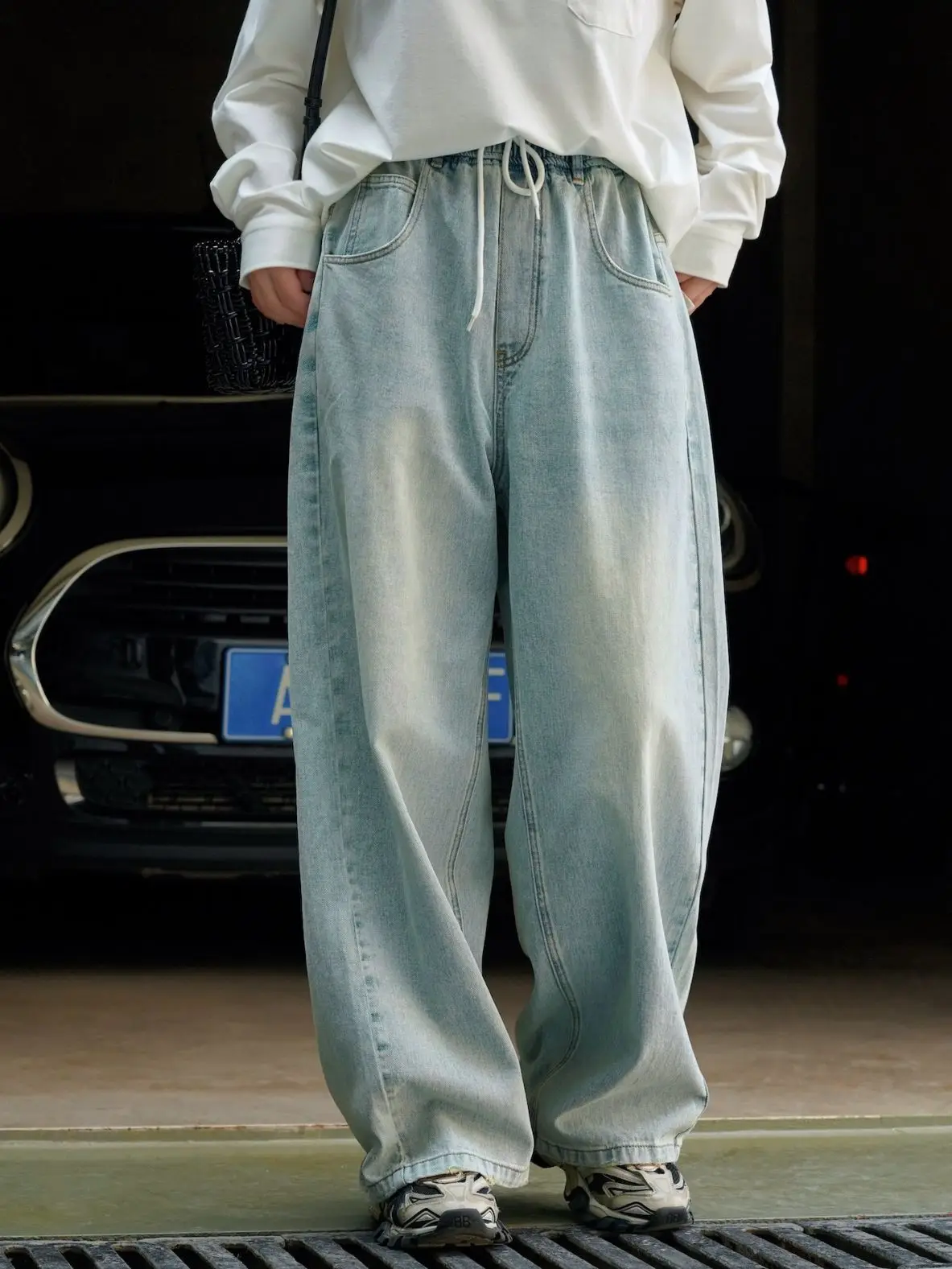 

Джинсы с широкими штанинами женские брюки с высокой талией для женщин летние джинсы Y2K с высокой талией женские узкие прямые джинсовые брюки