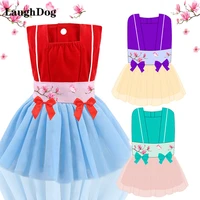 spring autumn dog clothes bow gauze cute ancient princess dress for small dogs clothes chiffon dog skirt chihuahau pet clothing