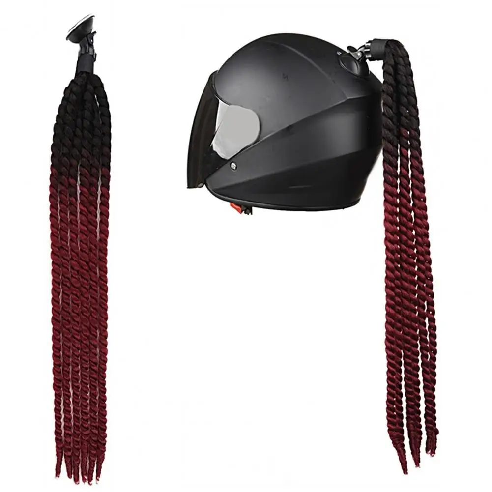 

Lightweight Fashion Motorcycle Helmet Dirty Braid Pigtail Portable Helmet Ponytail Eye-catching for Motorbike