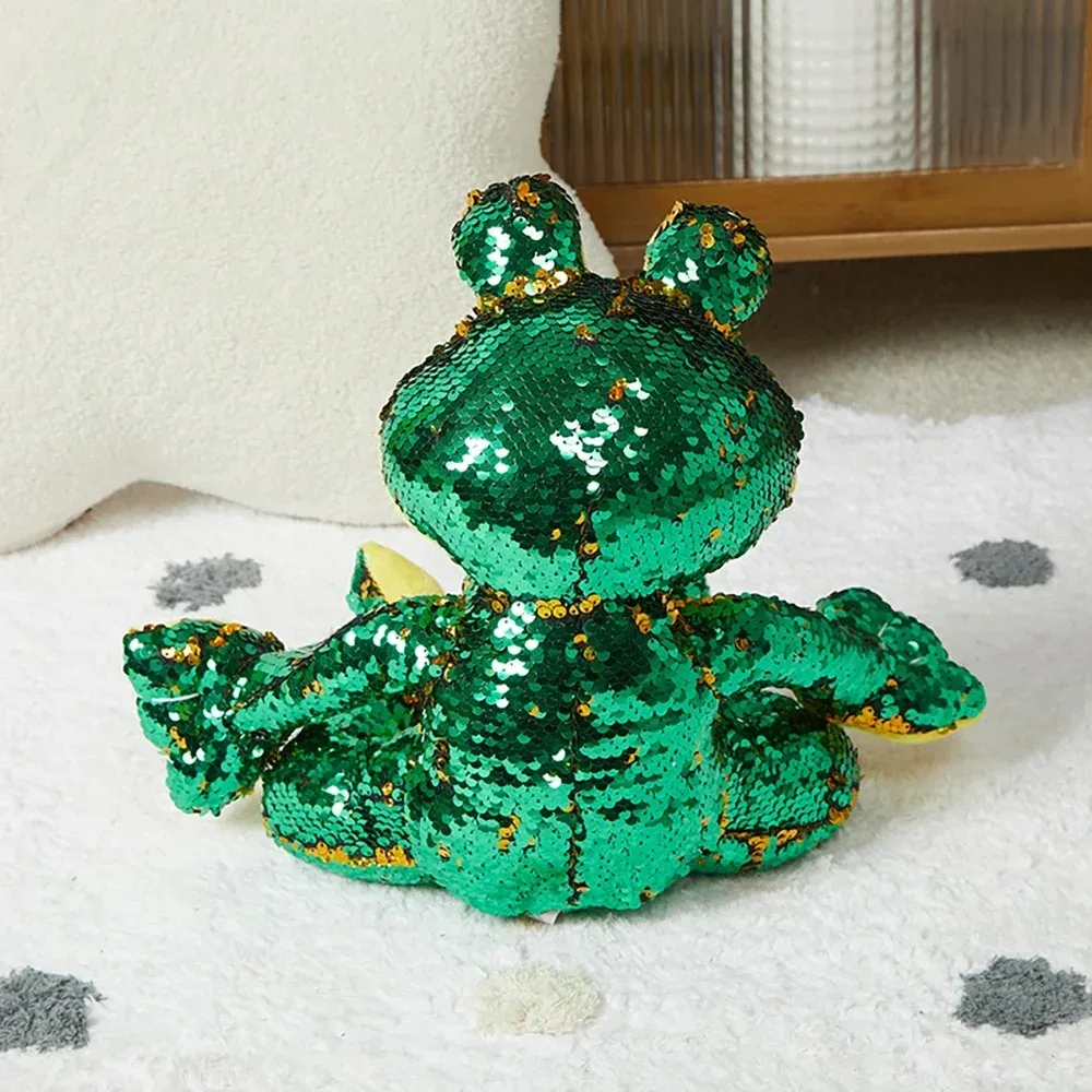 Плюшевые игрушки 27 см с блестками набивные животные подушка лягушка куклы