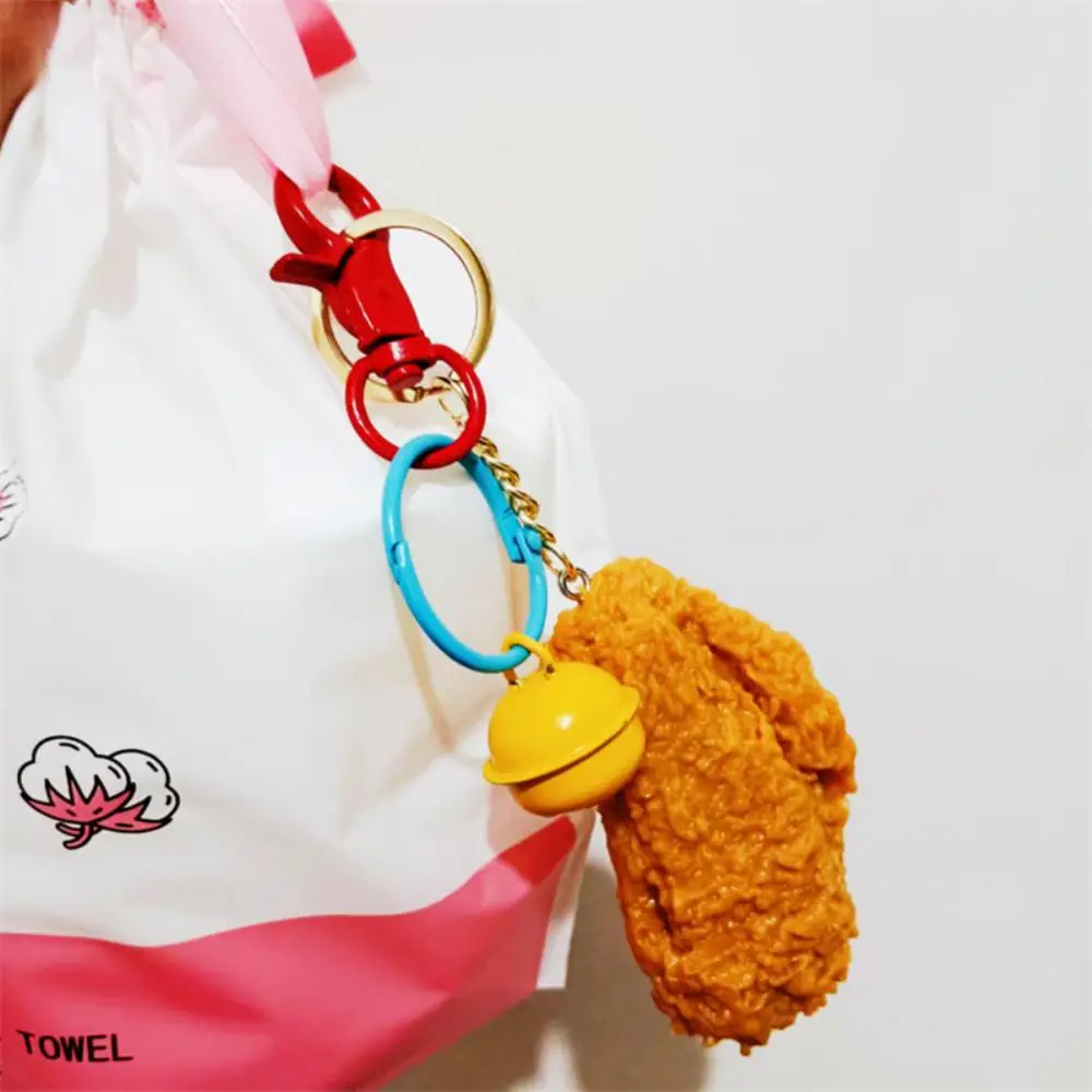 

Simulation Food Keychain French Fries Chicken Nuggets Fried Chicken Leg Food Pendant Children's Toy Promotional Gift KeyRing