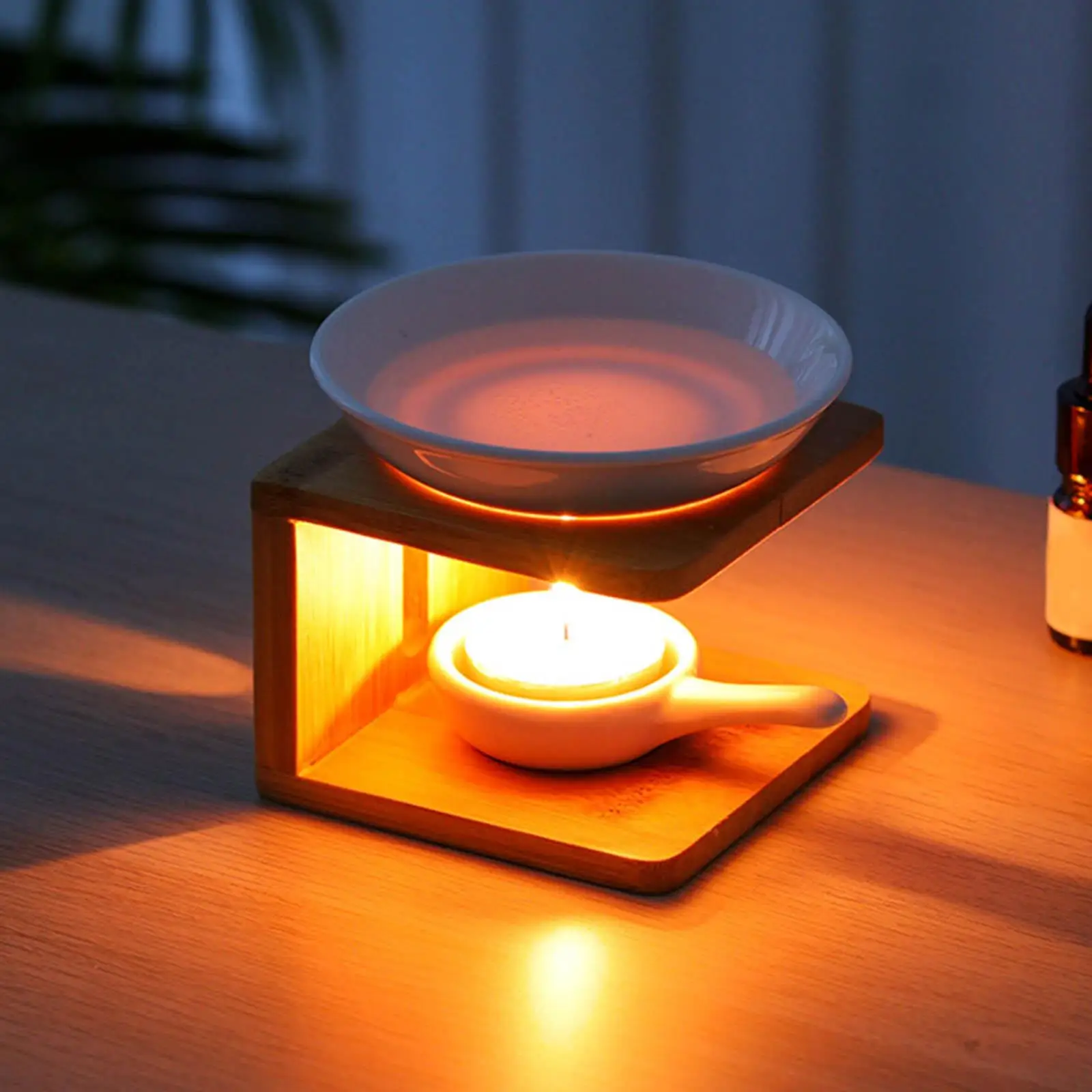 

Ceramic Essential Oil Burner Oil Warmer Aromatherapy Holder for Bedroom Yoga