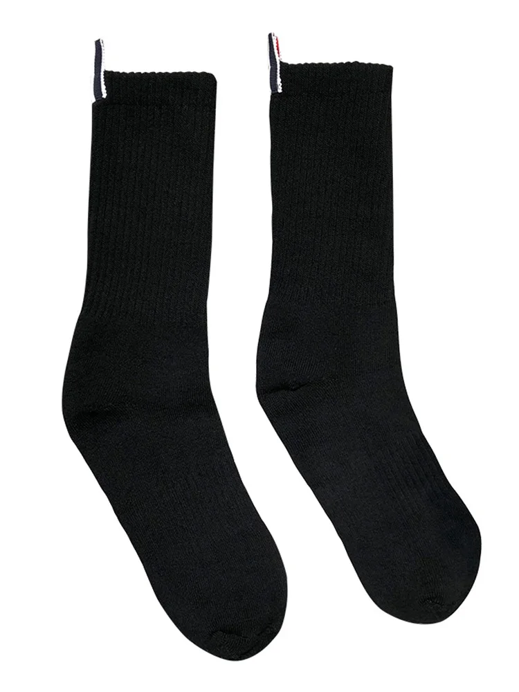 3 pairs of tb socks men and women in the tube socks thickened warm cotton socks autumn and winter long socks pure cotton